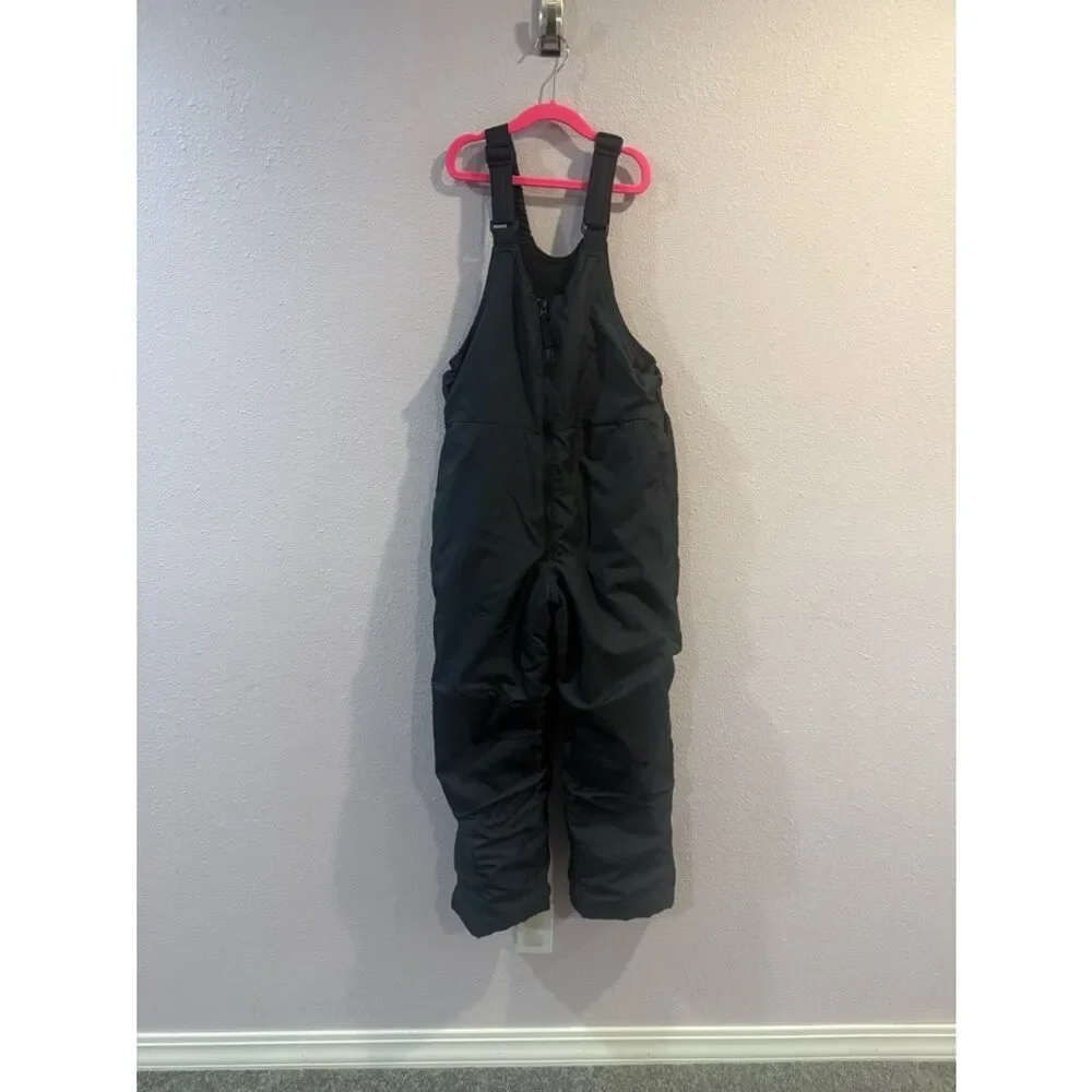 All In Motion Black Kids Snow Bib Sz L